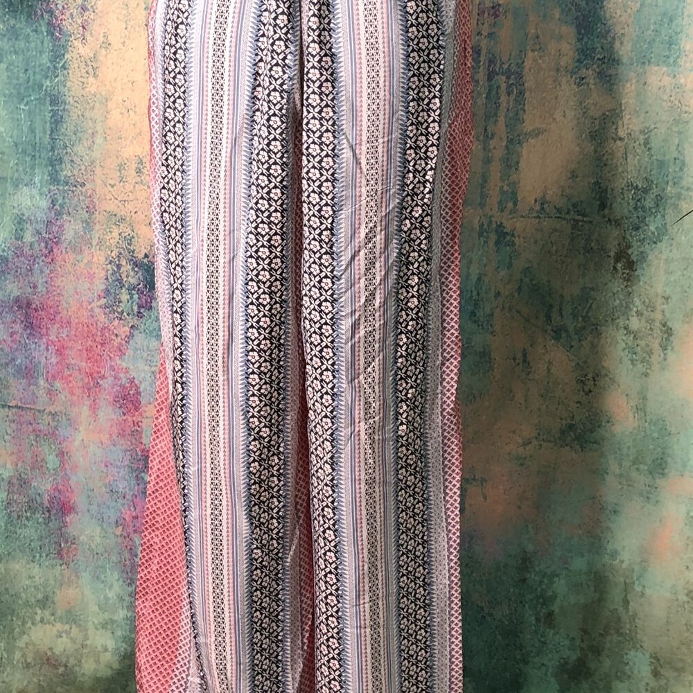 NWT 📌  Fire Los Angeles Wide Leg Neck holder Jumpsuit with Pockets - Picture 4 of 12